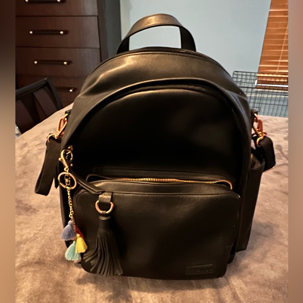 Leather backpack Skip Hop